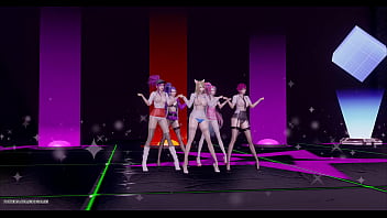 [Ahri, Legends Uncensored, Snapping Hot Kpop] MMD Chung Ha Snapping Hot Kpop Striptease Ahri Akali Kaisa Evelynn Seraphine Kda 4K 60FPS League Of Legends Uncensored