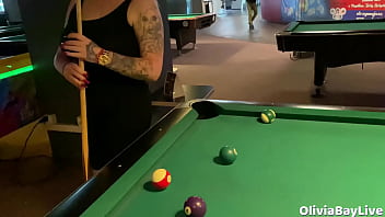 [Blowjob, Kamu, To] Pool Game Leads To Public Toilet Slutty Blowjob
